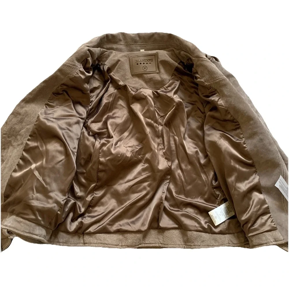 Blanknyc women's Suede Leather Jacket lined Casual Moto New with defect SZ-M